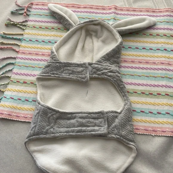 Small pet Bunny Sweater coat with Velcro size small grey color - Picture 3 of 3